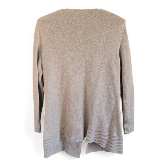 Banana Republic Womens Small Beige Open-Front Cardigan Sweater Wool Blend - Picture 2 of 7